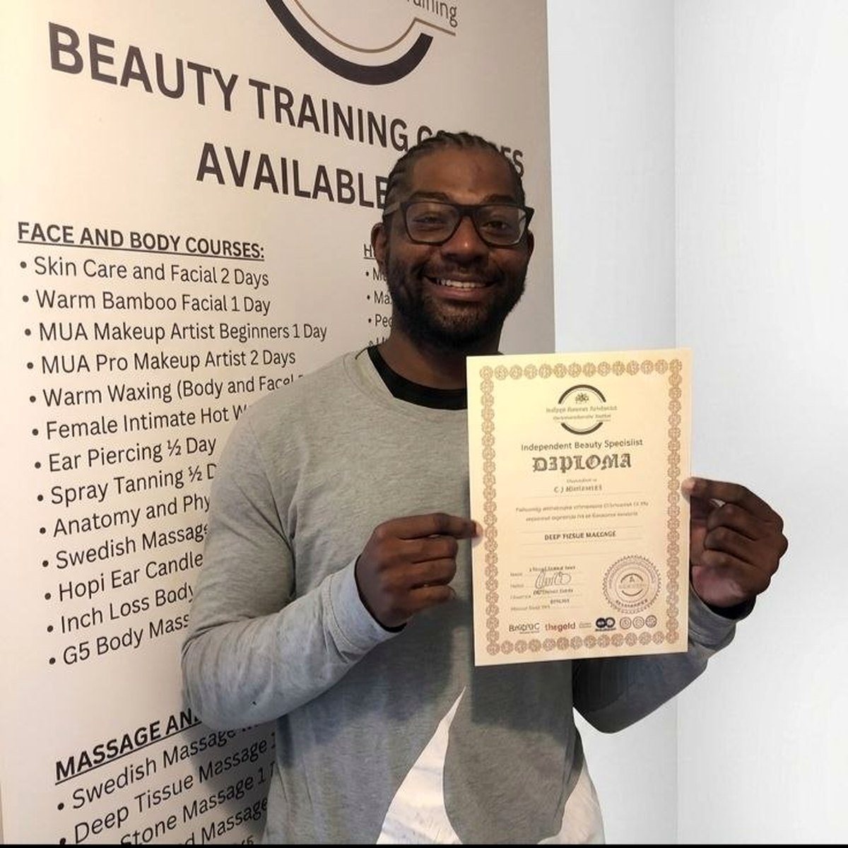C.J Buchanan, massage therapist at C’s Embracing Hands